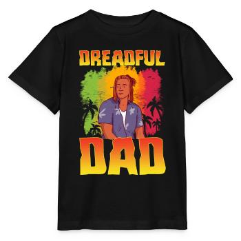 Rastafari Rastafarian Rasta - T-shirt bio MINI CREATOR Stanley/Stella Enfant - noir - Devant - Mikhail (115cm)