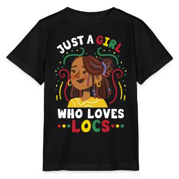 Dreadlocks Rasta Rastafari - Stanley/Stella Kinder T-Shirt MINI CREATOR  - Schwarz - Vorne - Mikhail (115cm)