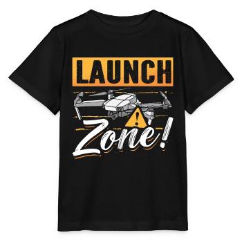 Drone Racing Launch Zone Drone Race Racing Machine - Stanley/Stella MINI CREATOR Kids’ T-Shirt - black - Front - Mikhail (115cm)