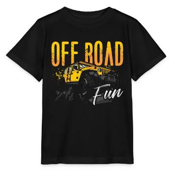 Off-Road Racing Off Road Fun Roadtrip Race Car - Stanley/Stella MINI CREATOR Kids’ T-Shirt - black - Front - Mikhail (115cm)