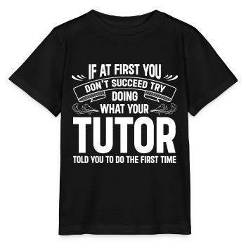 Tuteur Cadeau Tuteur - T-shirt bio MINI CREATOR Stanley/Stella Enfant - noir - Devant - Mikhail (115cm)