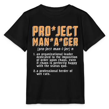Project Manager An Organizational Leader Manager - Stanley/Stella MINI CREATOR Kids’ T-Shirt - black - Front - Mikhail (115cm)