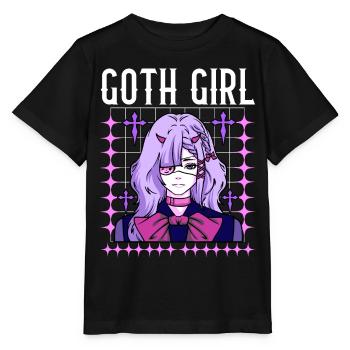 Goth Girl - Stanley/Stella Kinder T-Shirt MINI CREATOR  - Schwarz - Vorne - Mikhail (115cm)