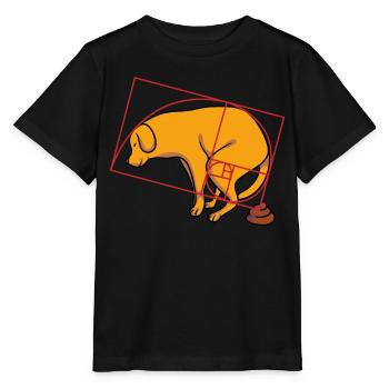 Fibonacci Goldener Schnitt Hund Meme - Stanley/Stella Kinder T-Shirt MINI CREATOR  - Schwarz - Vorne - Mikhail (115cm)