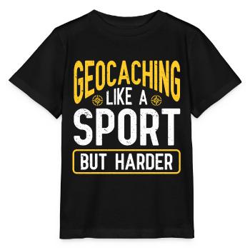 Geocaching Gift Geocacher Geocache - Stanley/Stella MINI CREATOR Kids’ T-Shirt - black - Front - Mikhail (115cm)