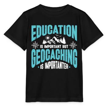 Geocaching Gift Geocacher Geocache - Stanley/Stella MINI CREATOR Kids’ T-Shirt - black - Front - Mikhail (115cm)