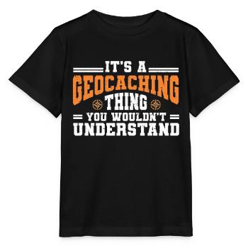 Geocaching Gift Geocacher Geocache - Stanley/Stella MINI CREATOR Kids’ T-Shirt - black - Front - Mikhail (115cm)