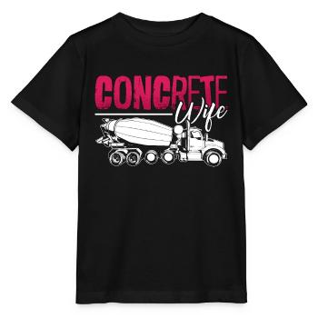 Finition de béton Béton Épouse Maçon de construction - T-shirt bio MINI CREATOR Stanley/Stella Enfant - noir - Devant - Mikhail (115cm)