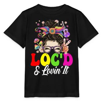 Hippie Dreadlocks Rasta - Stanley/Stella MINI CREATOR Kids’ T-Shirt - black - Front - Mikhail (115cm)