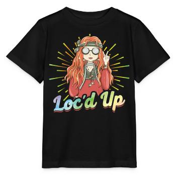 Hippie Dreadlocks Rasta - Stanley/Stella Kinder T-Shirt MINI CREATOR  - Schwarz - Vorne - Mikhail (115cm)