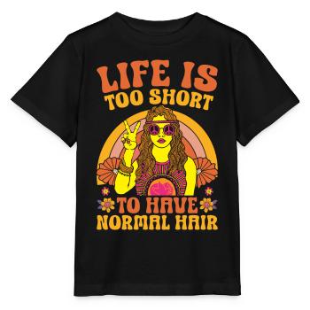 Hippie Dreadlocks Rasta - Stanley/Stella Kinder T-Shirt MINI CREATOR  - Schwarz - Vorne - Mikhail (115cm)