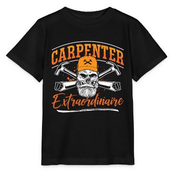 Charpentier Menuisier extraordinaire Charpenterie - T-shirt bio MINI CREATOR Stanley/Stella Enfant - noir - Devant - Mikhail (115cm)