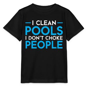 Nettoyage de piscine Travail Gardien de piscine - T-shirt bio MINI CREATOR Stanley/Stella Enfant - noir - Devant - Mikhail (115cm)
