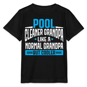 Nettoyage de piscine Travail Gardien de piscine - T-shirt bio MINI CREATOR Stanley/Stella Enfant - noir - Devant - Mikhail (115cm)