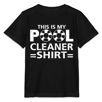 Nettoyage de piscine Travail Gardien de piscine - T-shirt bio MINI CREATOR Stanley/Stella Enfant - noir - Devant - Mikhail (115cm)