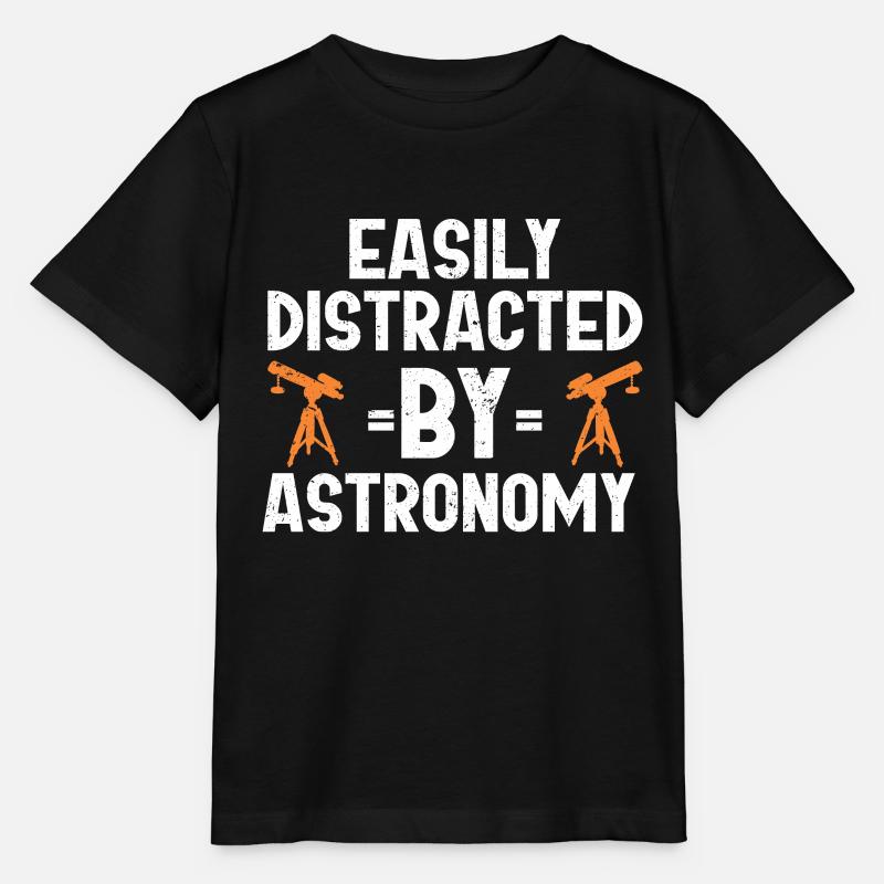 Astronome Cadeau Astrologie Télescope Astronomie - T-shirt bio MINI CREATOR Stanley/Stella Enfant - noir