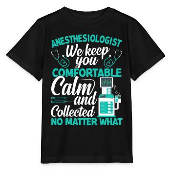 Anesthesiology - Stanley/Stella MINI CREATOR Kids’ T-Shirt - black - Front - Mikhail (115cm)