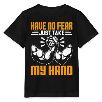 Arm wrestling arm wrestler - Stanley/Stella MINI CREATOR Kids’ T-Shirt - black - Front - Mikhail (115cm)
