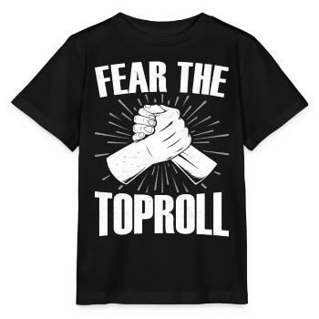 Arm wrestling arm wrestler - Stanley/Stella MINI CREATOR Kids’ T-Shirt - black - Front - Mikhail (115cm)