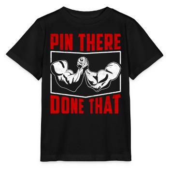Arm wrestling arm wrestler - Stanley/Stella MINI CREATOR Kids’ T-Shirt - black - Front - Mikhail (115cm)