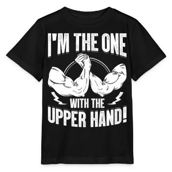 Arm wrestling arm wrestler - Stanley/Stella MINI CREATOR Kids’ T-Shirt - black - Front - Mikhail (115cm)