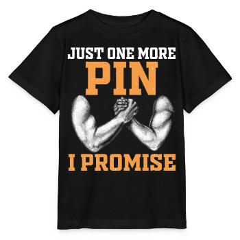 Arm wrestling arm wrestler - Stanley/Stella MINI CREATOR Kids’ T-Shirt - black - Front - Mikhail (115cm)