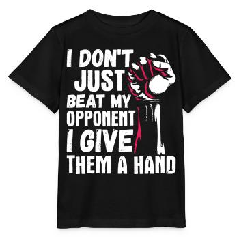 Arm wrestling arm wrestler - Stanley/Stella MINI CREATOR Kids’ T-Shirt - black - Front - Mikhail (115cm)