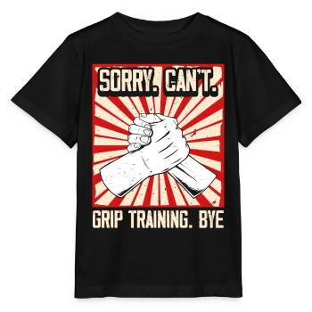 Arm wrestling arm wrestler - Stanley/Stella MINI CREATOR Kids’ T-Shirt - black - Front - Mikhail (115cm)