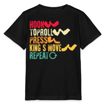 Arm wrestling arm wrestler - Stanley/Stella MINI CREATOR Kids’ T-Shirt - black - Front - Mikhail (115cm)