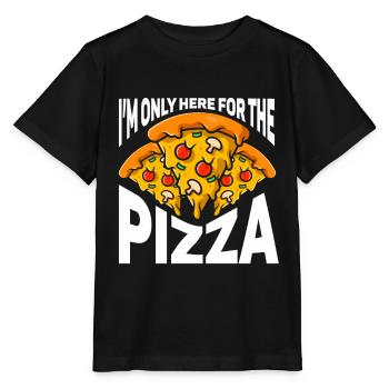 Pizza Italie Pizza Pizza Cuisine - T-shirt bio MINI CREATOR Stanley/Stella Enfant - noir - Devant - Mikhail (115cm)