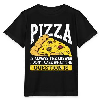 Pizza Italie Pizza Pizza Cuisine - T-shirt bio MINI CREATOR Stanley/Stella Enfant - noir - Devant - Mikhail (115cm)