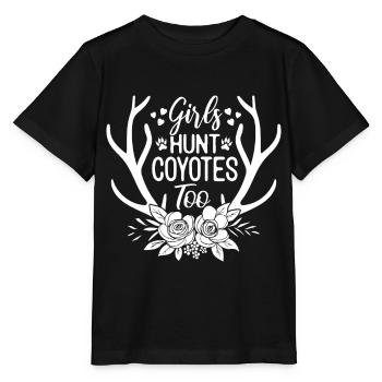 Coyote Hunt Coyote Hunter Yote - T-shirt bio MINI CREATOR Stanley/Stella Enfant - noir - Devant - Mikhail (115cm)