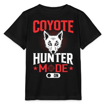 Coyote Hunt Yote - T-shirt bio MINI CREATOR Stanley/Stella Enfant - noir - Devant - Mikhail (115cm)