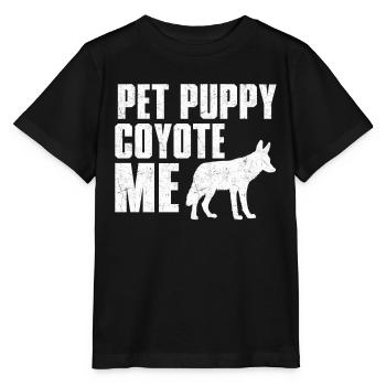 Coyote Hunt Coyote Hunter Yote - T-shirt bio MINI CREATOR Stanley/Stella Enfant - noir - Devant - Mikhail (115cm)