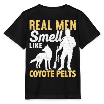 Coyote Hunt Coyote Hunter Yote - T-shirt bio MINI CREATOR Stanley/Stella Enfant - noir - Devant - Mikhail (115cm)