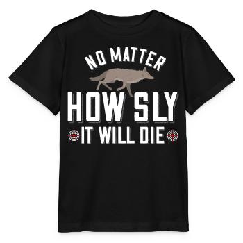 Coyote Hunt Coyote Hunter Yote - T-shirt bio MINI CREATOR Stanley/Stella Enfant - noir - Devant - Mikhail (115cm)