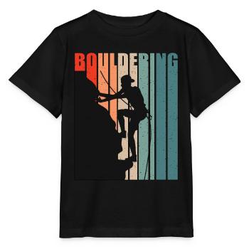 Indoor Climbing Bouldering Sport Climbing Climber - Stanley/Stella MINI CREATOR Kids’ T-Shirt - black - Front - Mikhail (115cm)