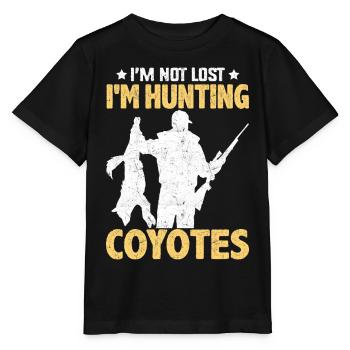 Coyote Hunt Coyote Hunter Yote - T-shirt bio MINI CREATOR Stanley/Stella Enfant - noir - Devant - Mikhail (115cm)
