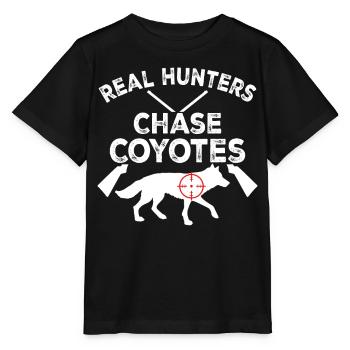 Coyote Hunt Coyote Hunter Yote - T-shirt bio MINI CREATOR Stanley/Stella Enfant - noir - Devant - Mikhail (115cm)