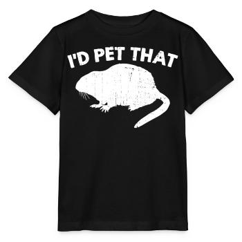 Muskrat Retro - Stanley/Stella MINI CREATOR Kids’ T-Shirt - black - Front - Mikhail (115cm)