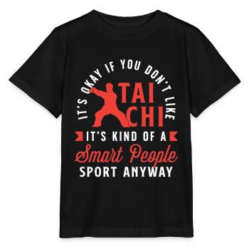 Tai Chi Ce n’est pas grave si vous n’aimez pas le Taiji Wushu - T-shirt bio MINI CREATOR Stanley/Stella Enfant - noir - Devant - Mikhail (115cm)