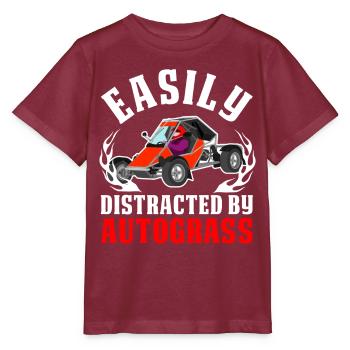 Rétro - T-shirt bio MINI CREATOR Stanley/Stella Enfant - bordeaux - Devant - Kain (125cm)
