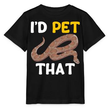 Kenya Sand Boa Snake Propriétaire - T-shirt bio MINI CREATOR Stanley/Stella Enfant - noir - Devant - Mikhail (115cm)