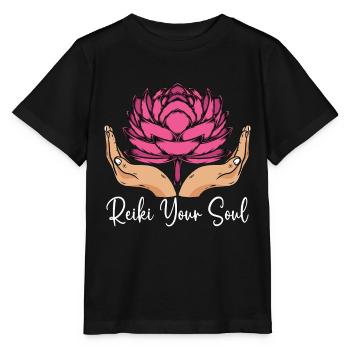 Reiki Votre Âme Méditation Guérisseur Reiki Maître Reiki - T-shirt bio MINI CREATOR Stanley/Stella Enfant - noir - Devant - Mikhail (115cm)