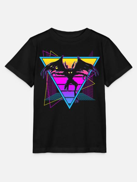 Mothman Krypto Kryptozoologie Retro - Stanley/Stella Kinder T-Shirt MINI CREATOR - Schwarz