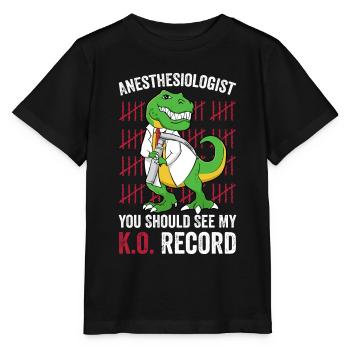 Anesthésiste Voir mon dossier K.O. Anesthésiologie - T-shirt bio MINI CREATOR Stanley/Stella Enfant - noir - Devant - Mikhail (115cm)