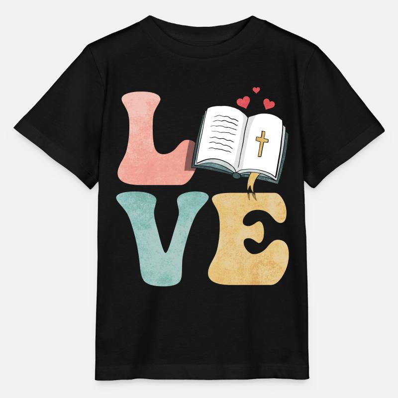 Bibel Christ - Stanley/Stella Kinder T-Shirt MINI CREATOR  - Schwarz