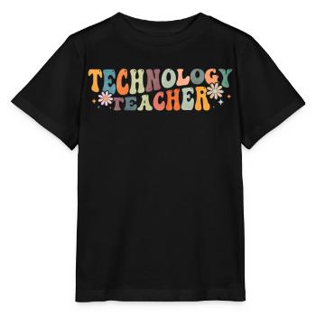 Cours de professeur de technologie Groovy - T-shirt bio MINI CREATOR Stanley/Stella Enfant - noir - Devant - Mikhail (115cm)
