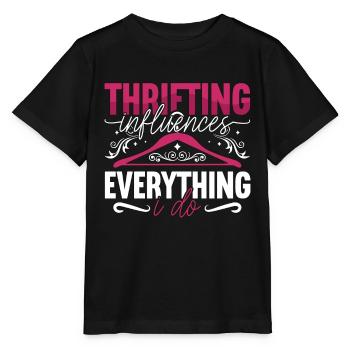 Thrift Shopping Thrifting Influences Second Hand - Stanley/Stella MINI CREATOR Kids’ T-Shirt - black - Front - Mikhail (115cm)