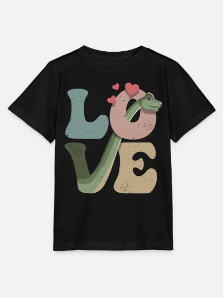 Brachiosaurus Dinosaurier Dino - Stanley/Stella Kinder T-Shirt MINI CREATOR - Schwarz